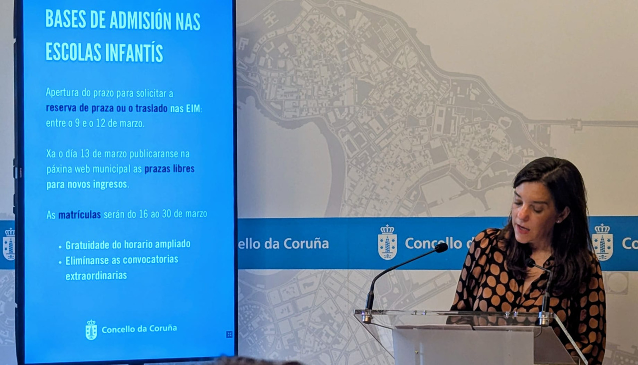 Inés rey presenta la convocatoria de escuelas infantiles