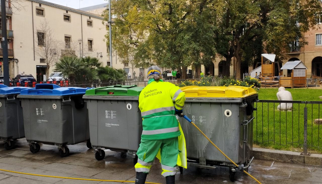 Trabajadora de limpieza en Barcelona