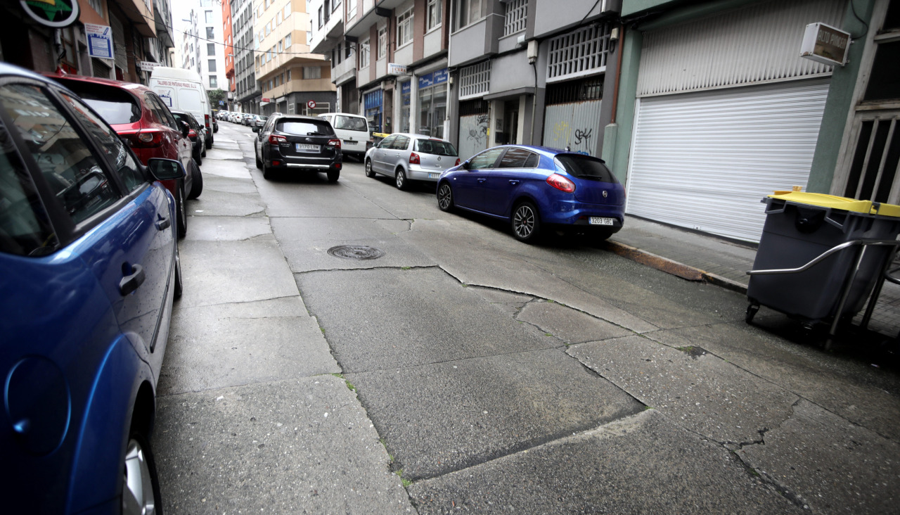 Un tramo de la calle Agra do Orzán, en una imagen de 2022