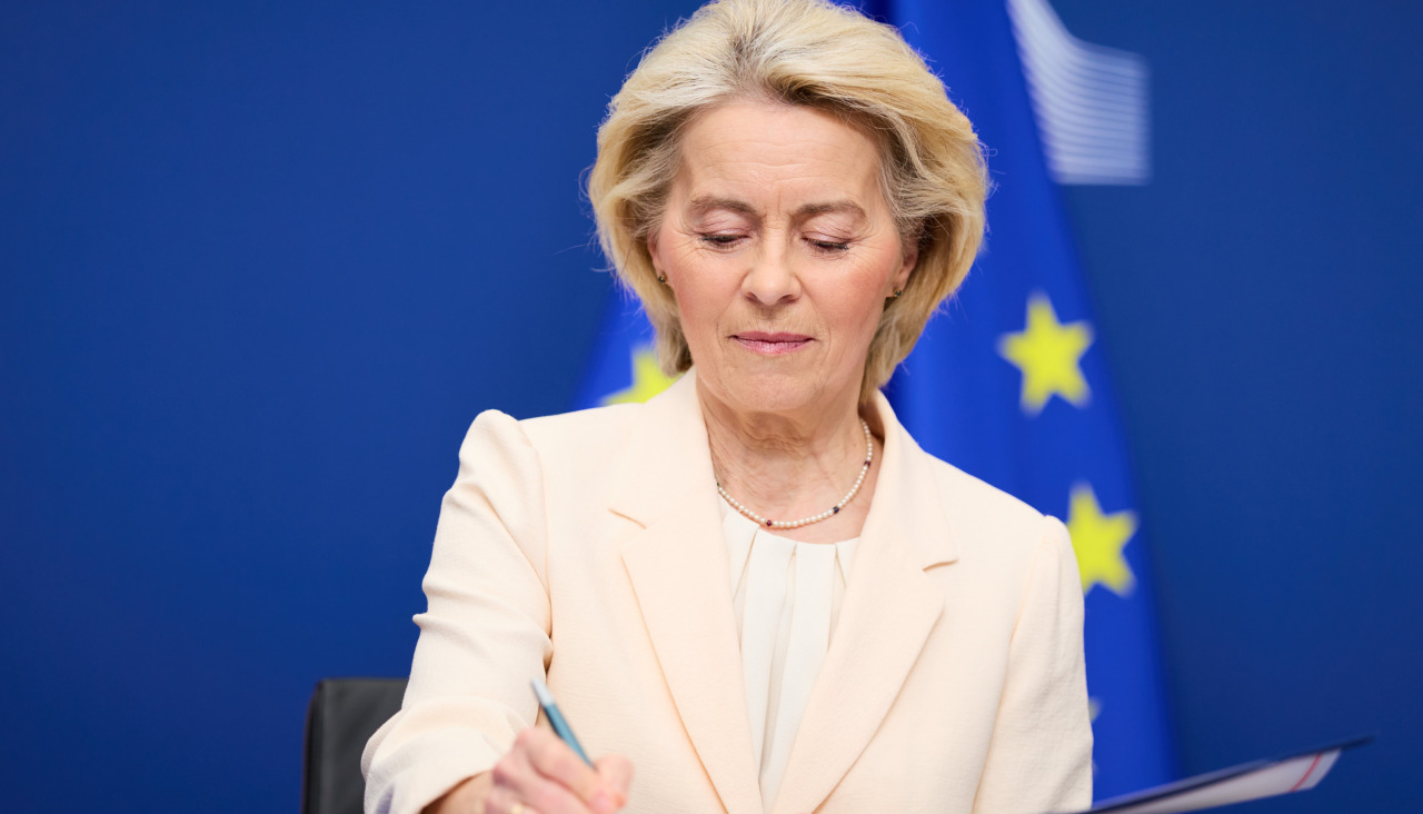 Úrsula von der LeyenREMITIDA / HANDOUT por DATI BENDOFotografÃa remitida a medios de comunicación exclusivamente para ilustrar la noticia a la que hace referencia la imagen, y citando la procedencia de la imagen en la firma02/03/2026