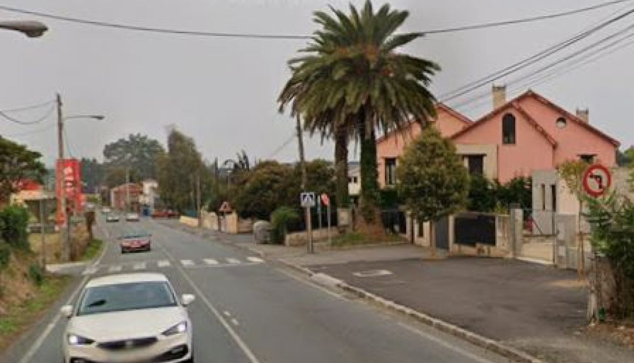 Avenida Francisca Herrera, en Oleiros