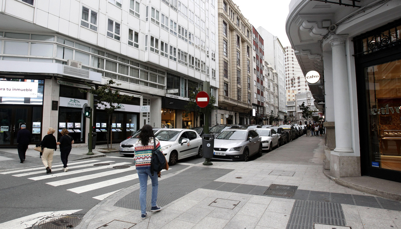 Vista de la calle Teresa Herrera, en una imagen de 2025