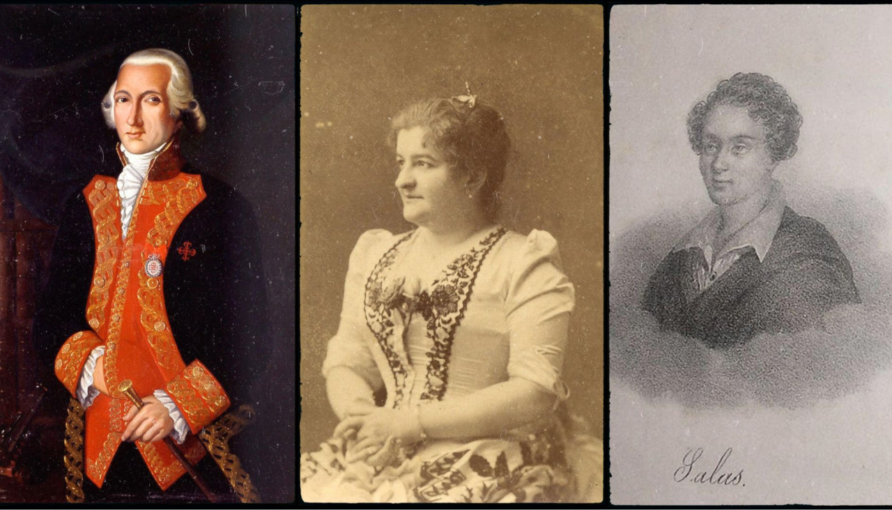 Juan de Lángara, Emilia Pardo Bazán y Jacinto de Salas
