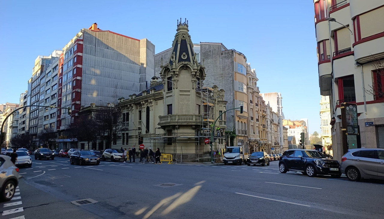 Aspecto de Casa Escudero, en la tarde de este lunes