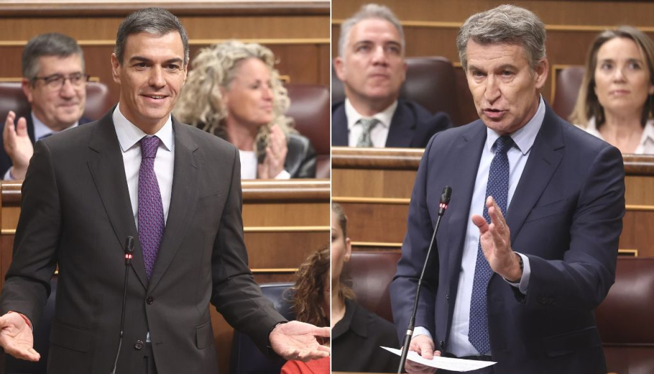 Sánchez y Feijóo se miden el miércoles en el Congreso en plena escalada por la guerra de Irán
