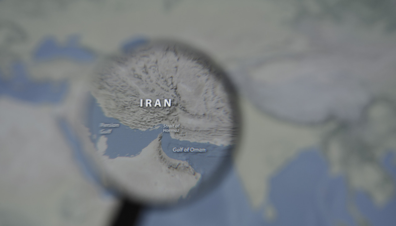 March 13, 2026, Taichung, Taiwan: A magnified image of a map through a handheld magnifying glass depicts the Persian Gulf, Iran, the Strait of Hormuz and the Gulf of Oman.Europa Press/Contacto/Andre M. Chang13/03/2026 ONLY FOR USE IN SPAIN