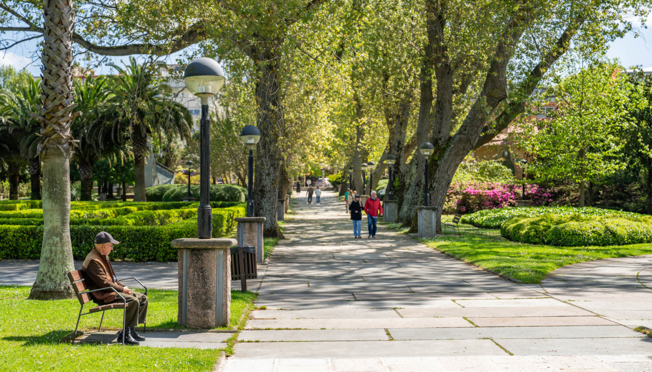 El parque José Martí de Santa Cristina, en Oleiros