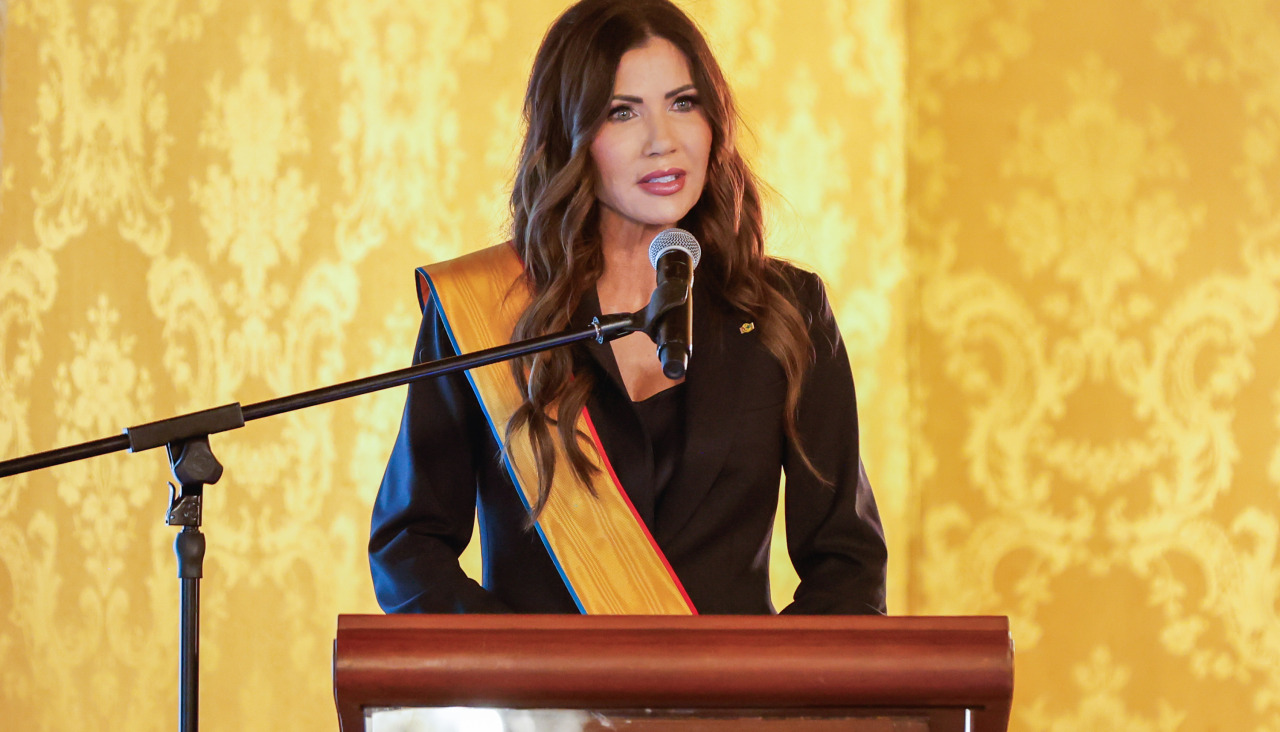 La enviada especial de Estados Unidos para la iniciativa 'Escudo de las Américas', Kristi Noem
