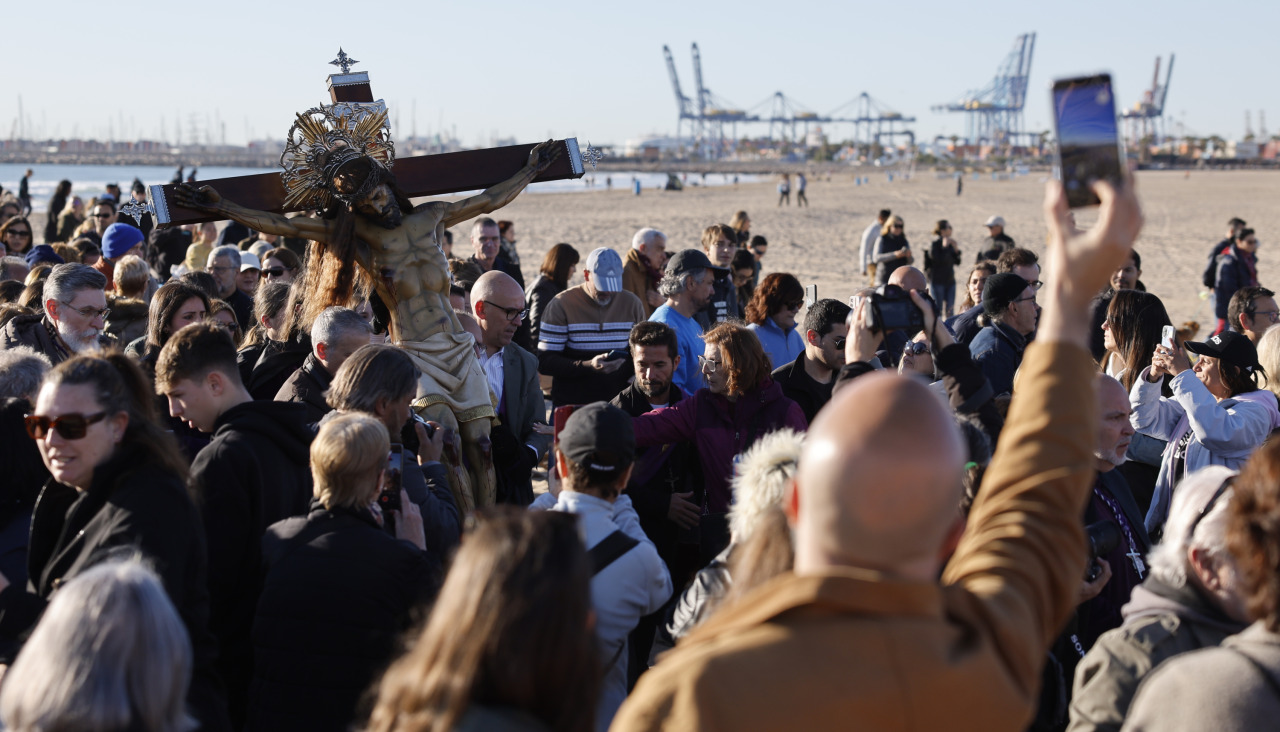 Procesión del Santísimo Cristo del Salvador de la Semana Santa Marinera, este Viernes Santo en Valencia