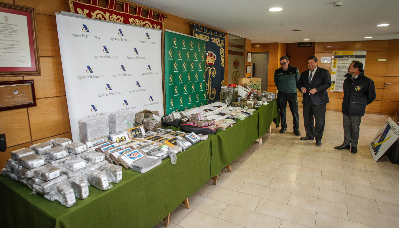 Cocaína incautada este año en una operación policial