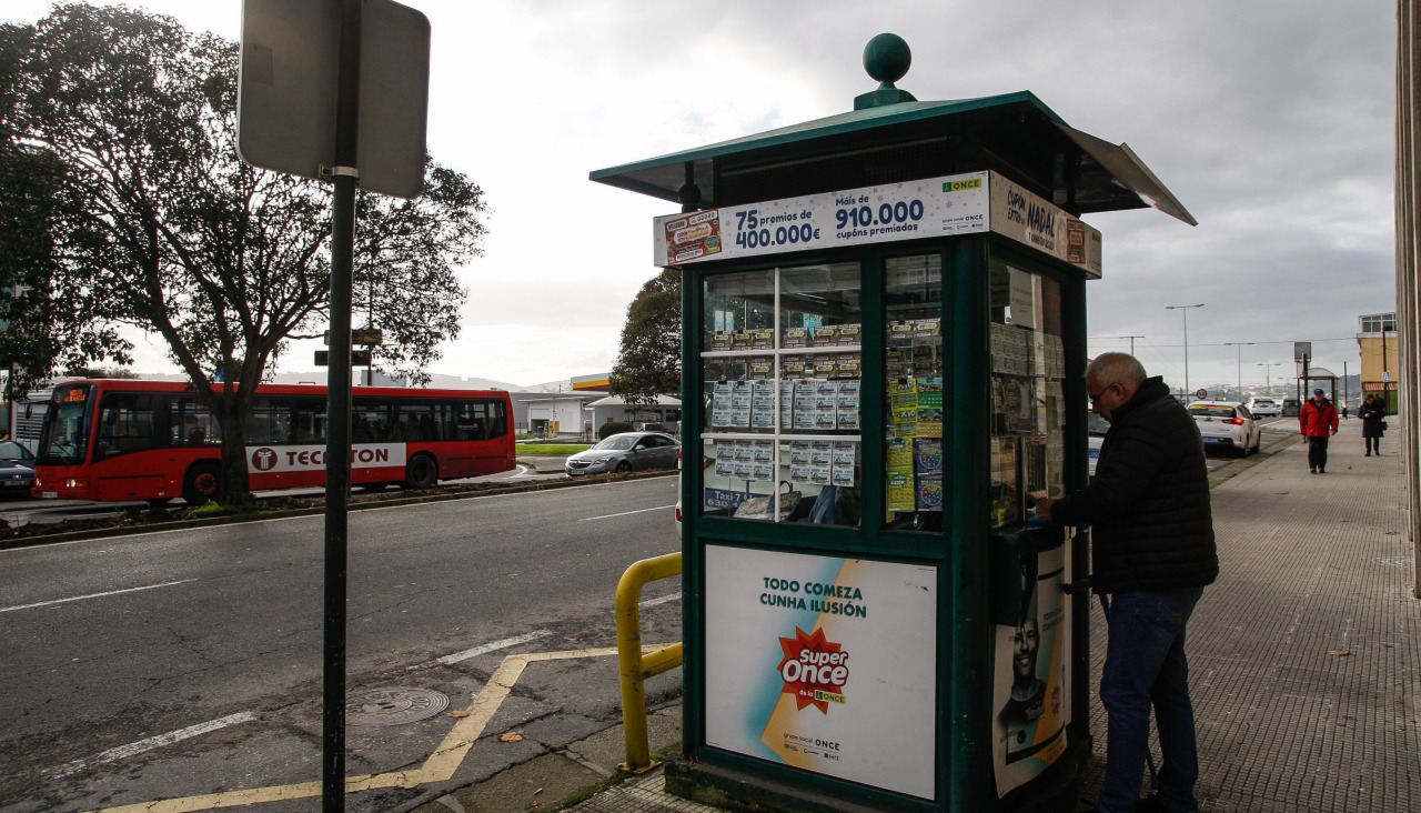 Punto de venta de la ONCE en A Coruña