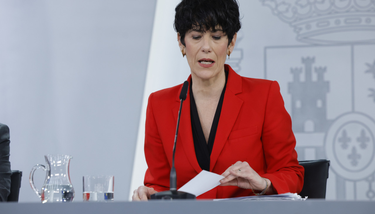 La ministra Portavoz, Elma Saiz, comparece en la rueda de prensa tras la reunión del Consejo de Ministros, este martes en Madrid