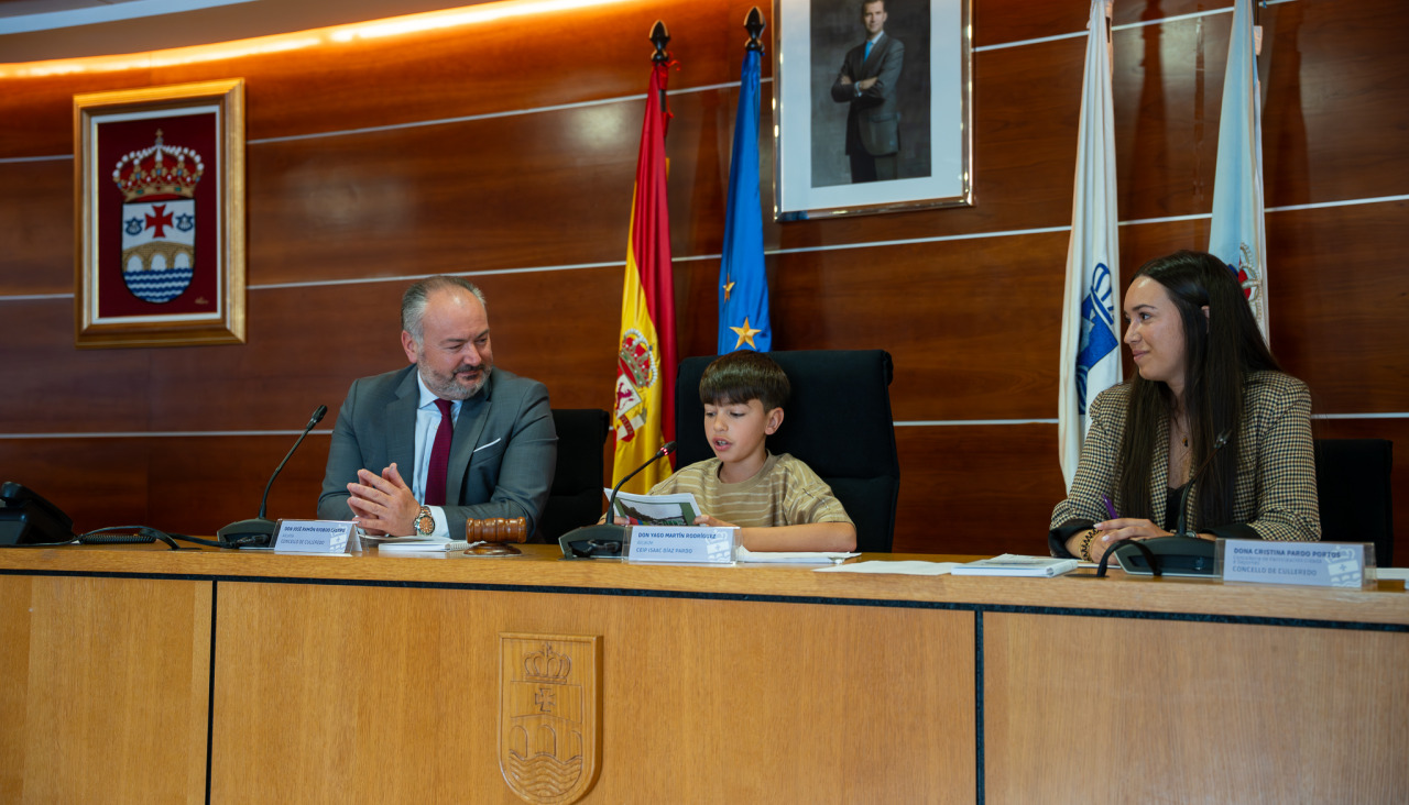 Pleno infantil en el concello de Culleredo