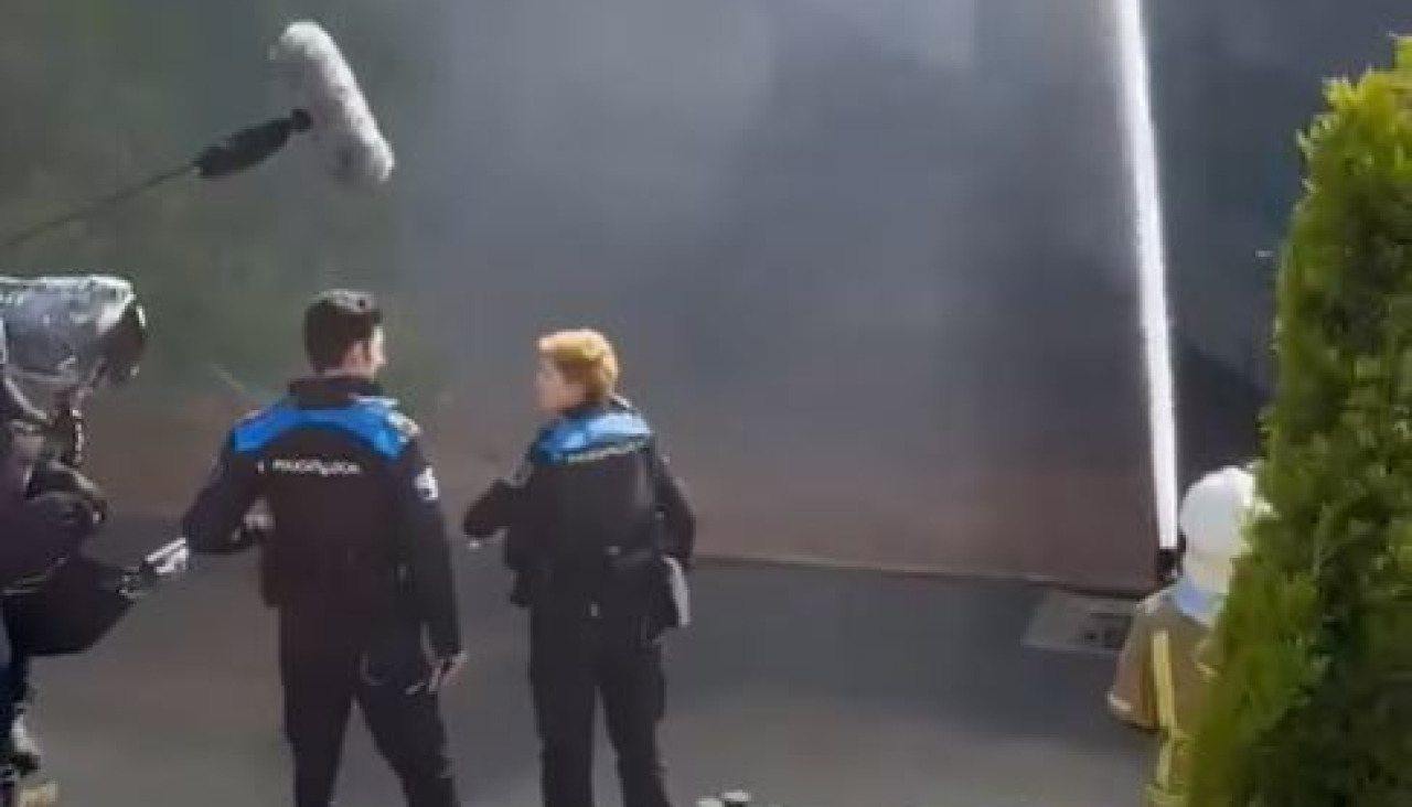 Rodaje 'Sin huellas' en Os Regos, Oleiros