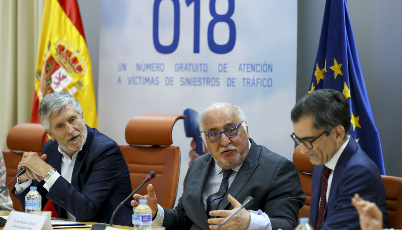 Marlaska presenta el teléfono de atención a las víctimas de siniestros de tráfico