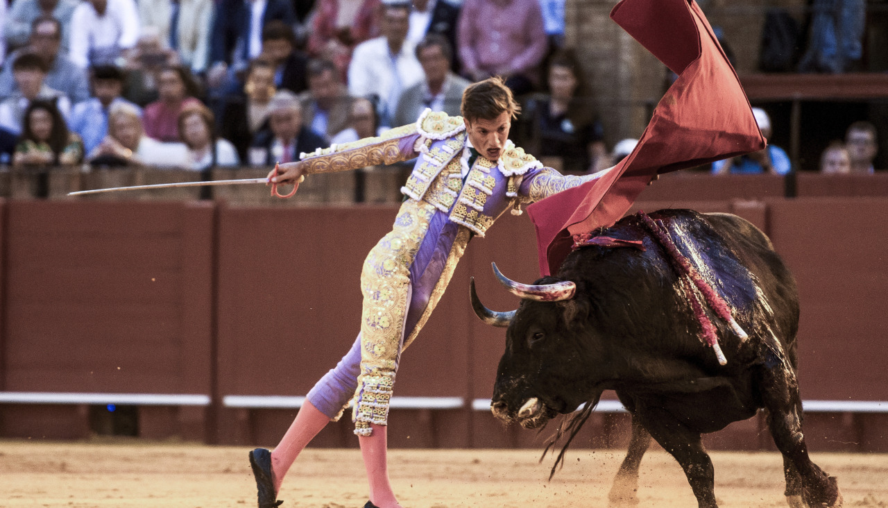 Javier Zulueta toreando en la Maestranza de Sevilla