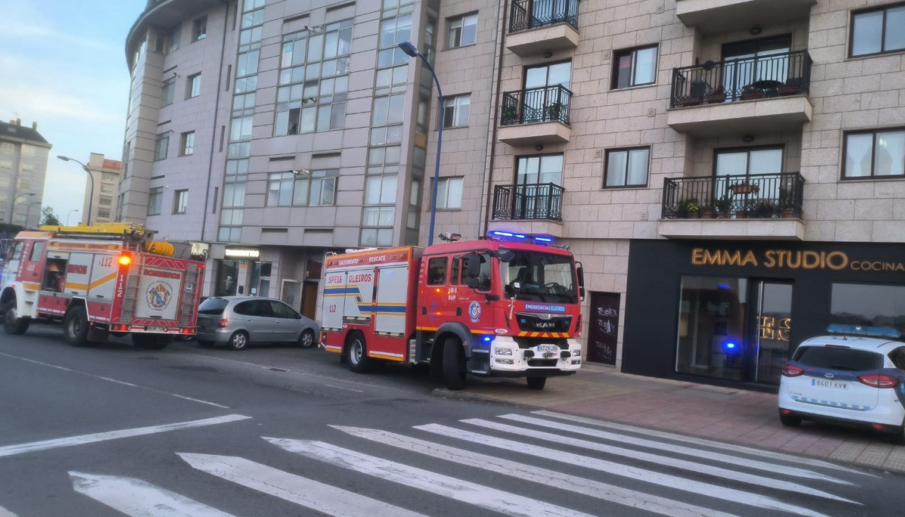 Incendio patinete en Oleiros