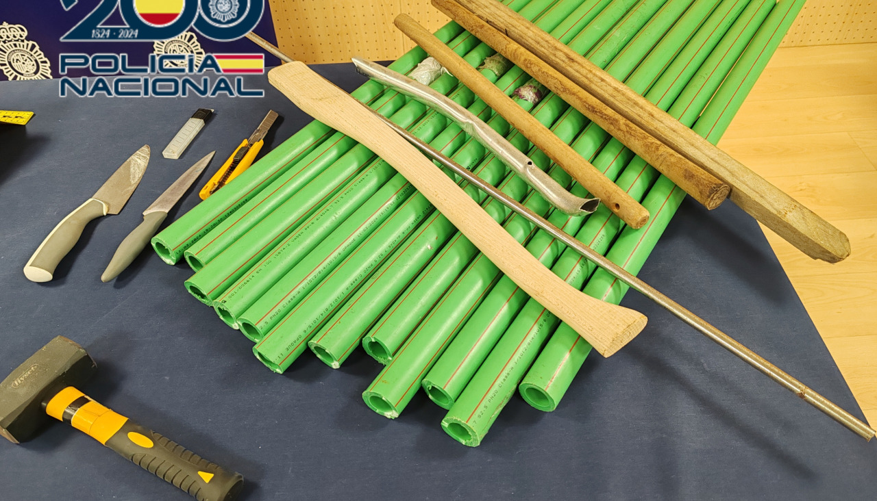 Armas incautadas a los Riazor Blues