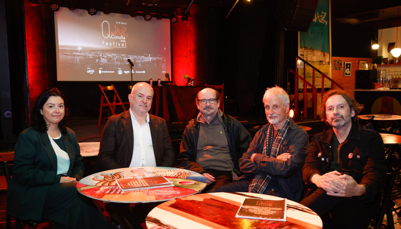 Un momento de la presentación del festival +QJazz