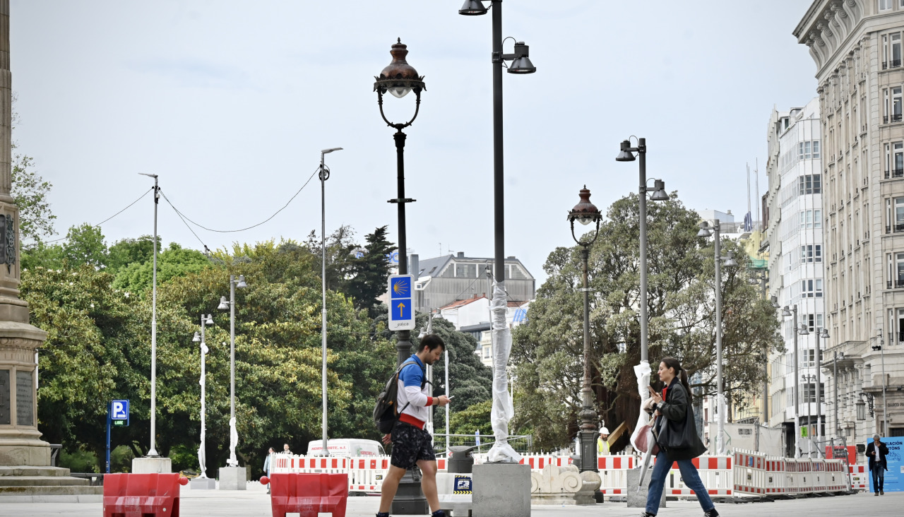 Las nuevas farolas de los Cantones