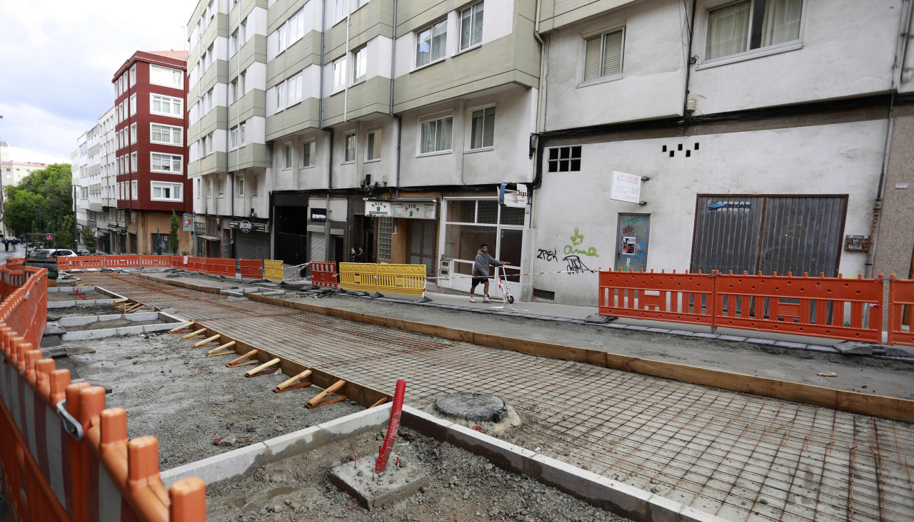 Segundo tramo en obras de la calle Sagrada Familia