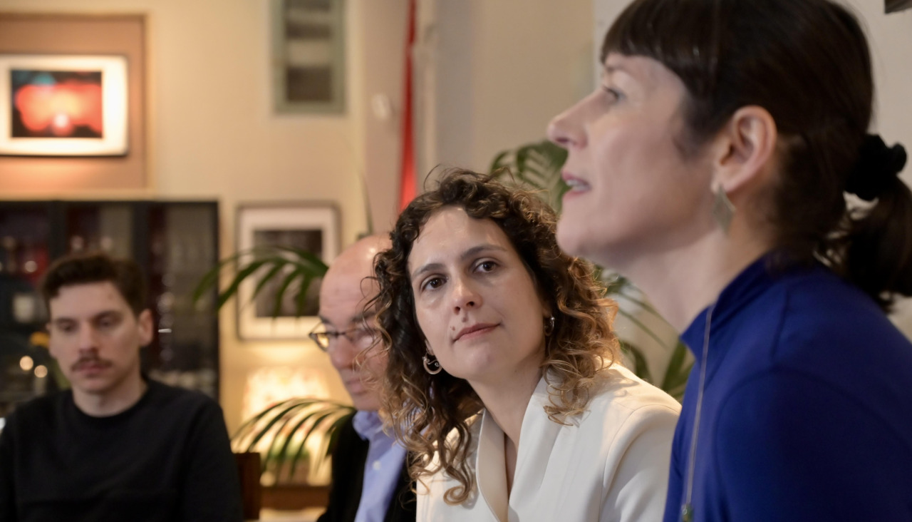 Avia Veira, junto a la líder del BNG, Ana PontónActo del BNG