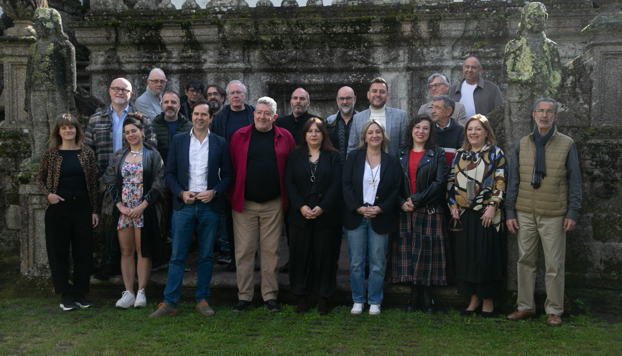 Asistentes ás Xornadas da Academia Galega de Teatro en Mariñán