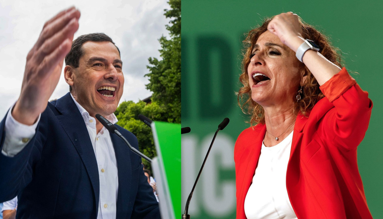 Juanma Moreno y María Jesús Montero