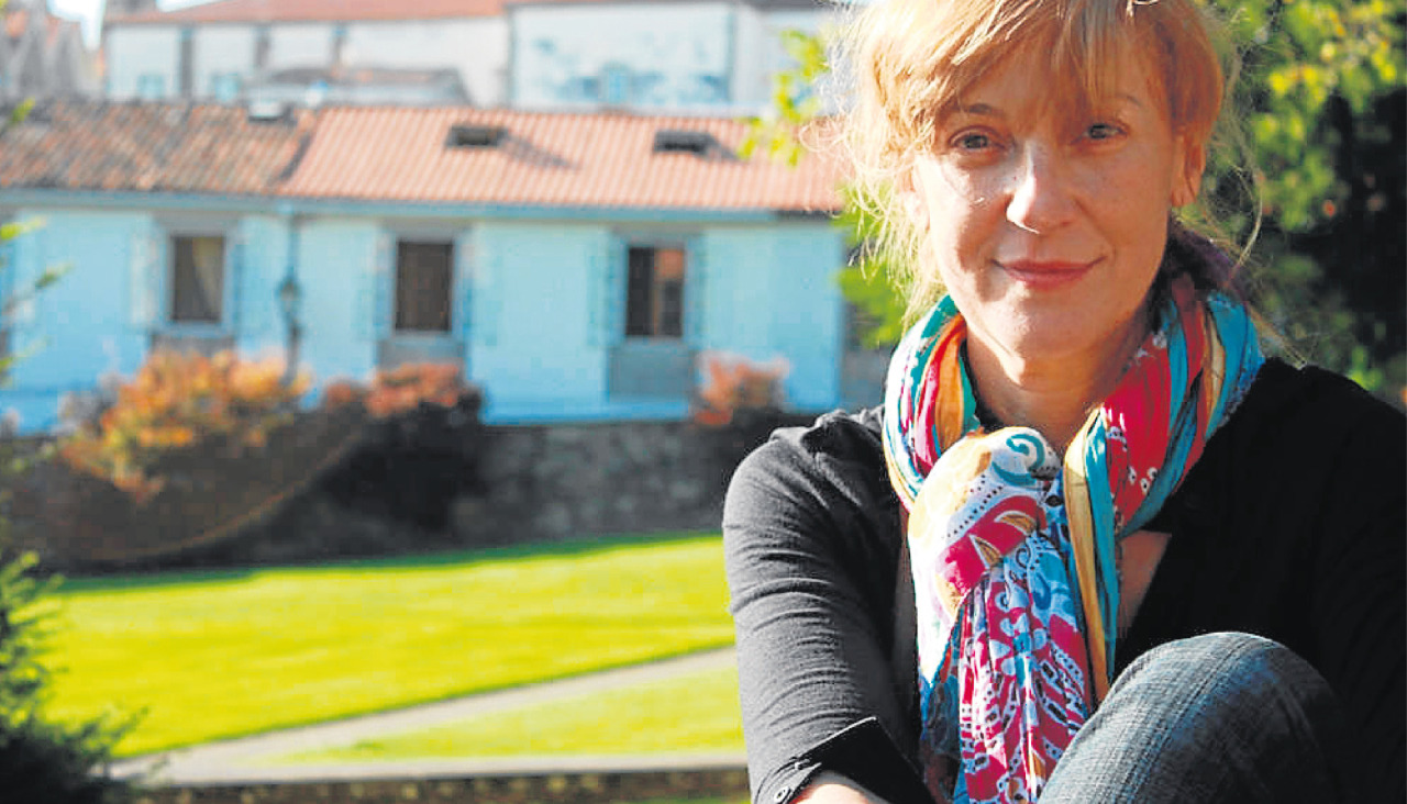 Begoña Caamaño, no parque de Bonaval