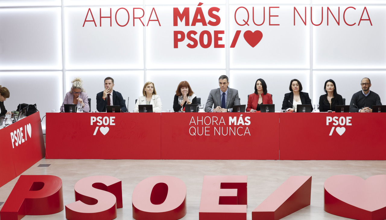 Pedro Sánchez preside la reunión de la Ejecutiva Federal del PSOE