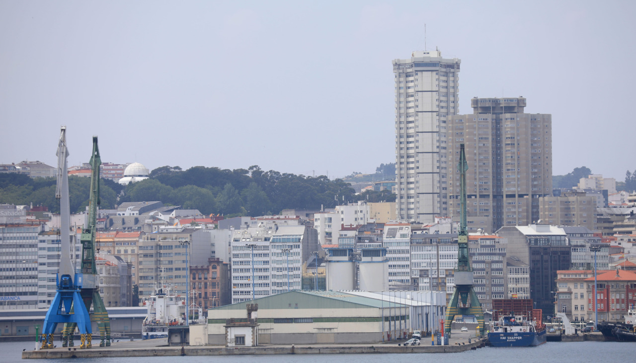 Vista parcial del puerto coruñés, en una imagen de 2020