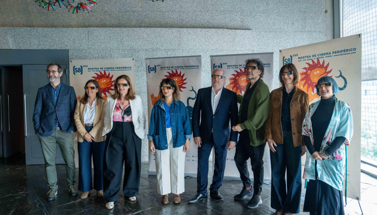 Acto de presentación de una nueva edición del (S8) Mostra de Cinema Periférico, ayer en la Domus