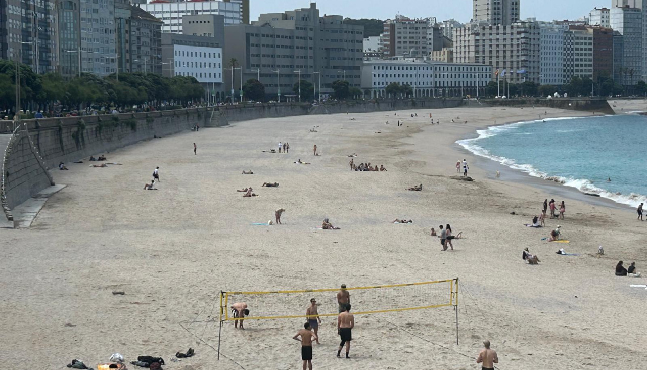 Gente en la playa
