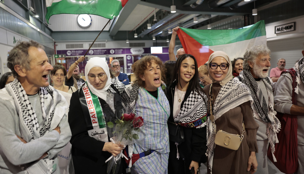 Los siete activistas de la flotilla de Gaza