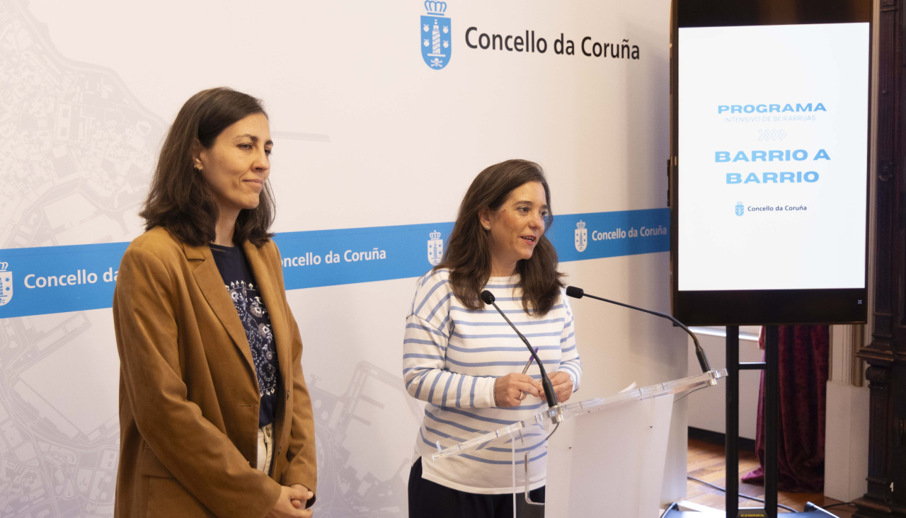 Inés Rey y Noemí Díaz presentaron el programa de aceras “Barrio a Barrio