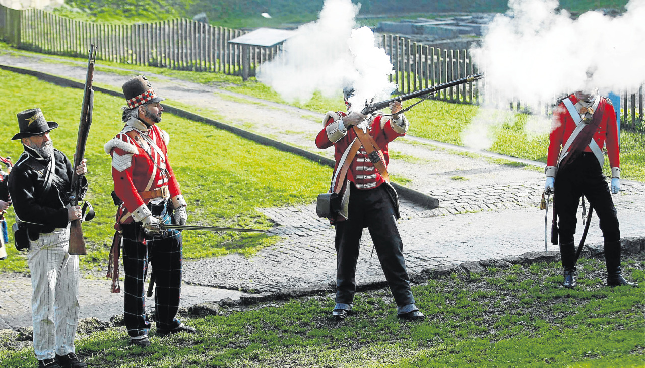 Recreación de la batalla de Elviña de The Royal Green Jackets en 2023