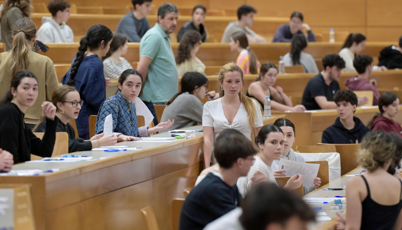 Un momento de la Selectividad 2025, en la Universidad de A Coruña