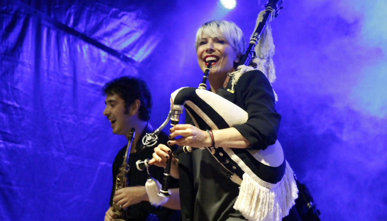 Susana Seivane, durante una actuación