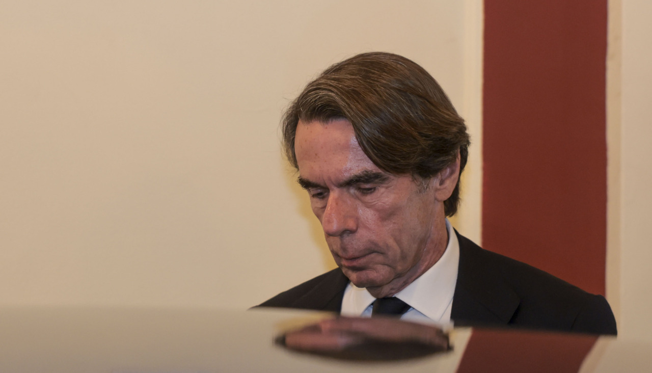 El expresidente del Gobierno, José María Aznar, durante un acto el pasado 4 de junio