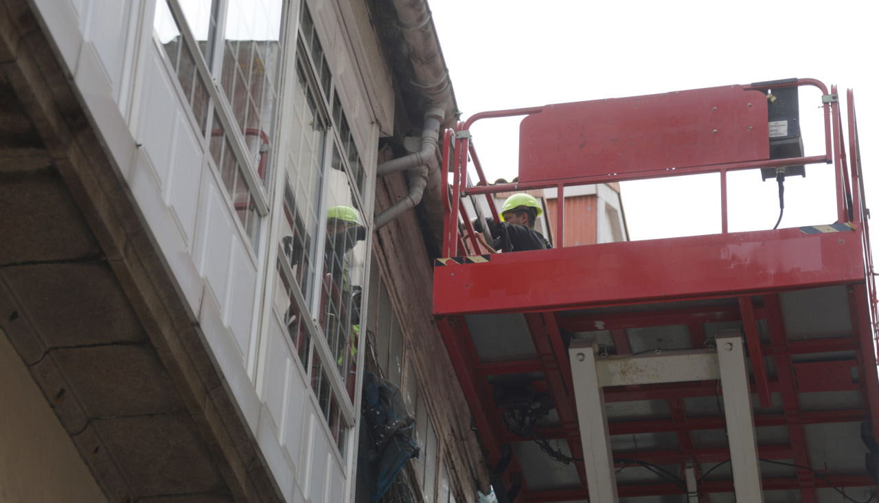 Demolición en la calle San Nicolas