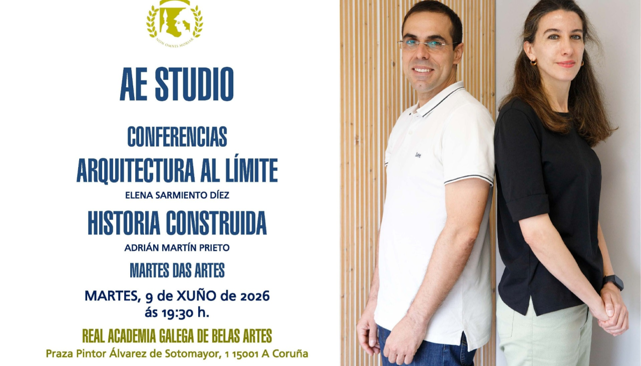 Cartel conferencia Academia Galega de Belas Artes