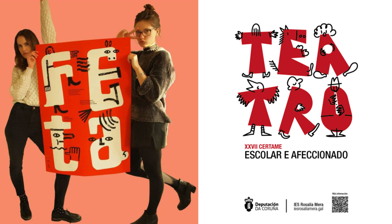 Cartel teatro Diputación y cartel Studio Kmicic