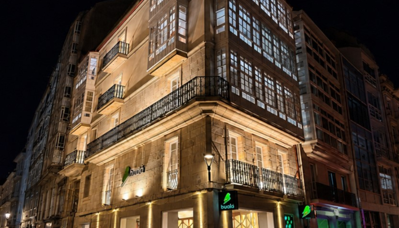 Sede de la empresa Bualá en la plaza Santa Catalina