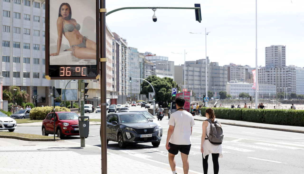 Calor en A Coruña el 12 de junio