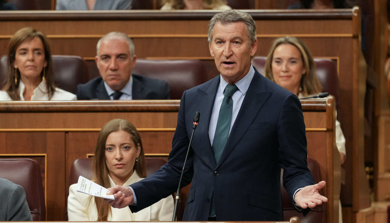 El líder del PP, Alberto Núñez Feijóo