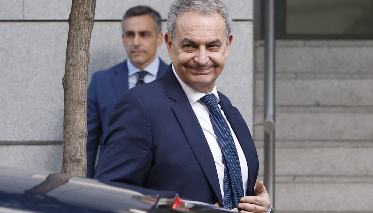 El expresidente  Zapatero, a su llegada a la Audiencia Nacional, este miércoles