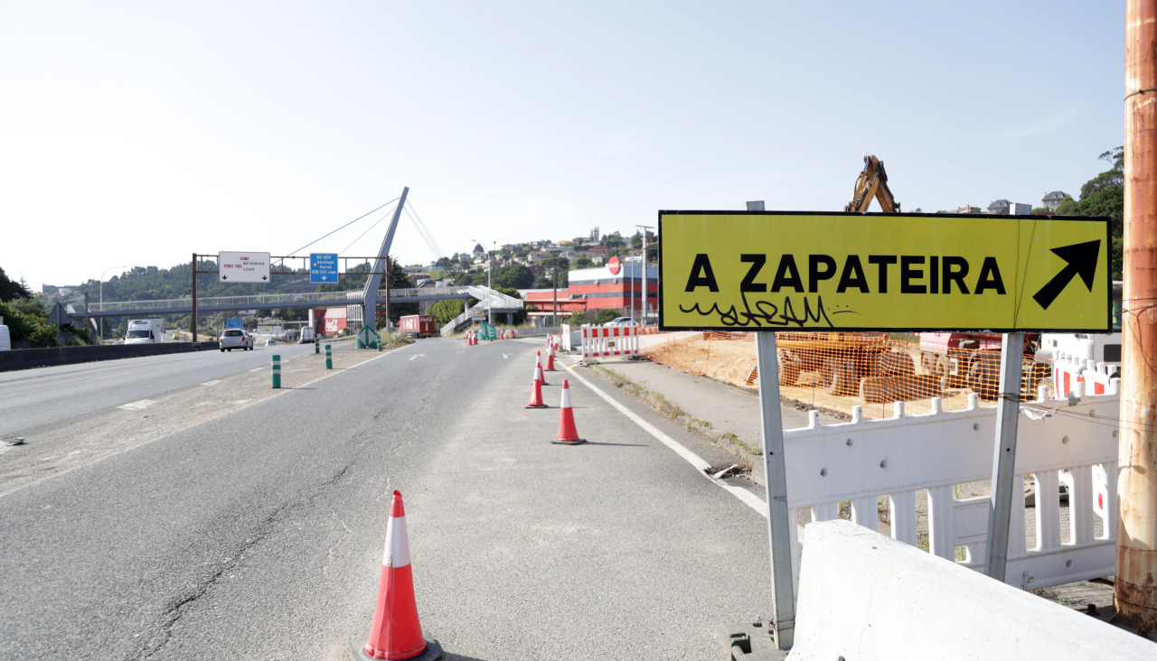 Obras de acceso a A Zapateira