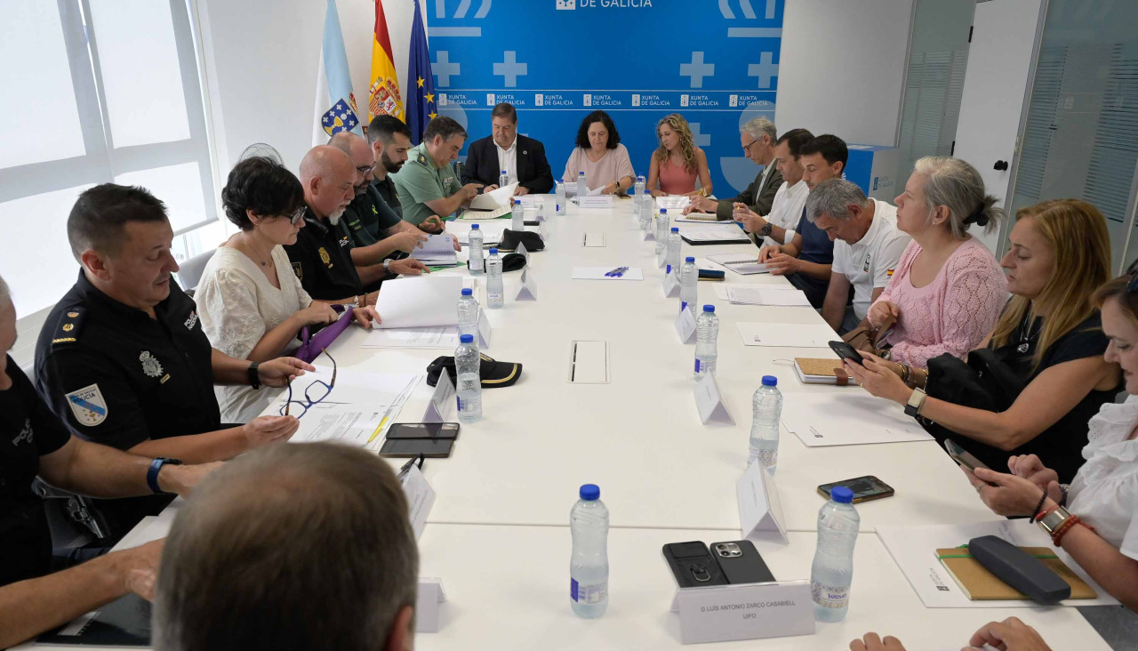 Este lunes se realizó la reunión del Comité Provincial da Coruña de Coordinación Policial contra los incendios forestales