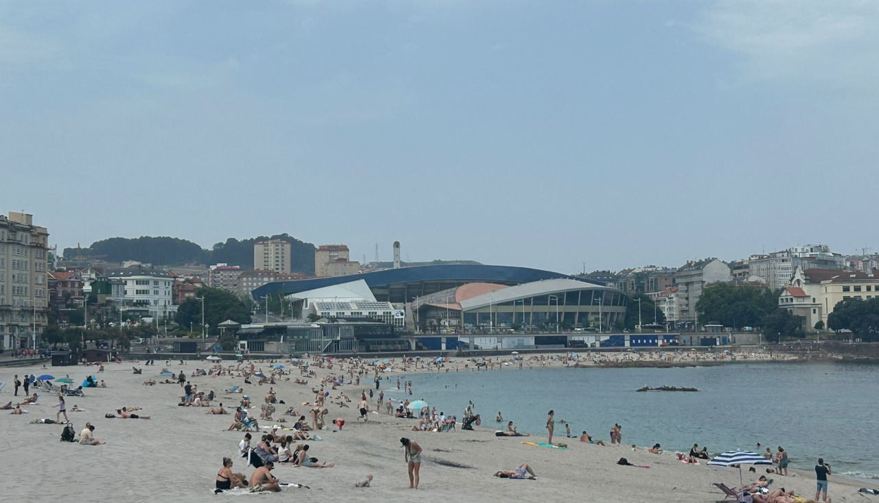 Foto de Riazor con gente a las 12.32