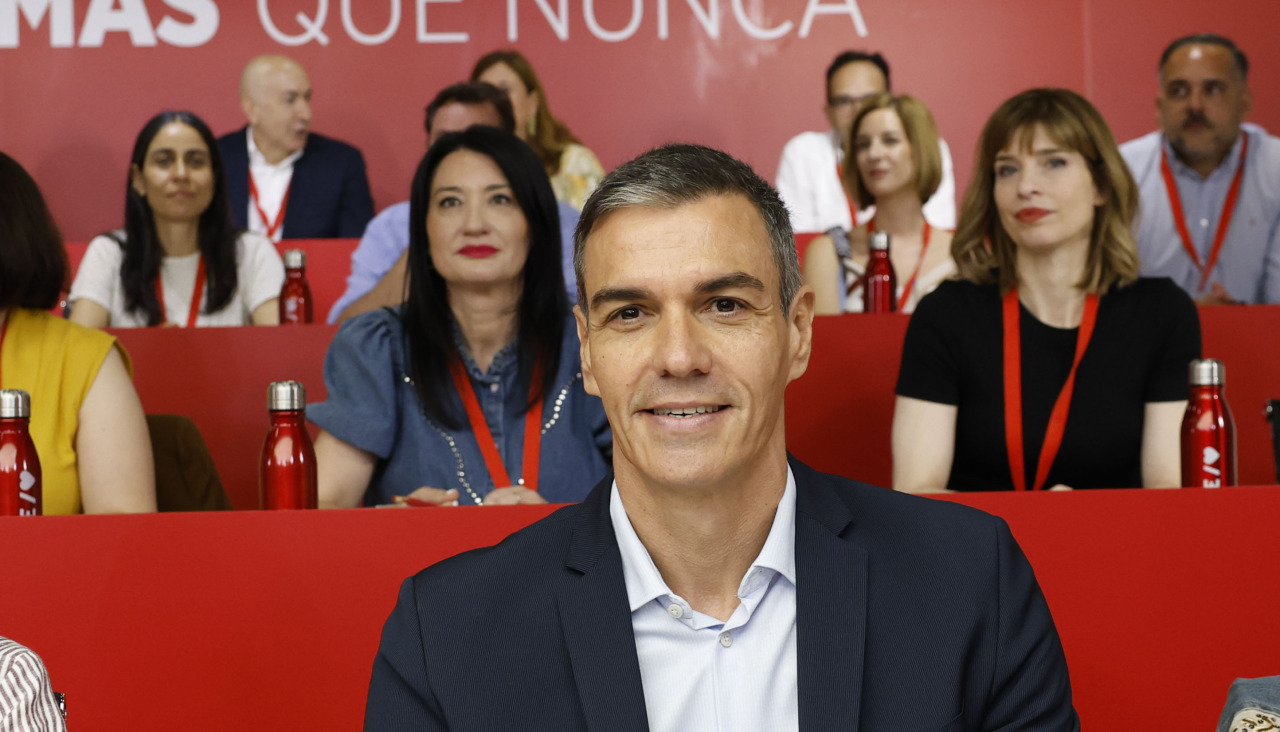 El secretario general del PSOE, Pedro Sánchez, durante la reunión del Comité Federal